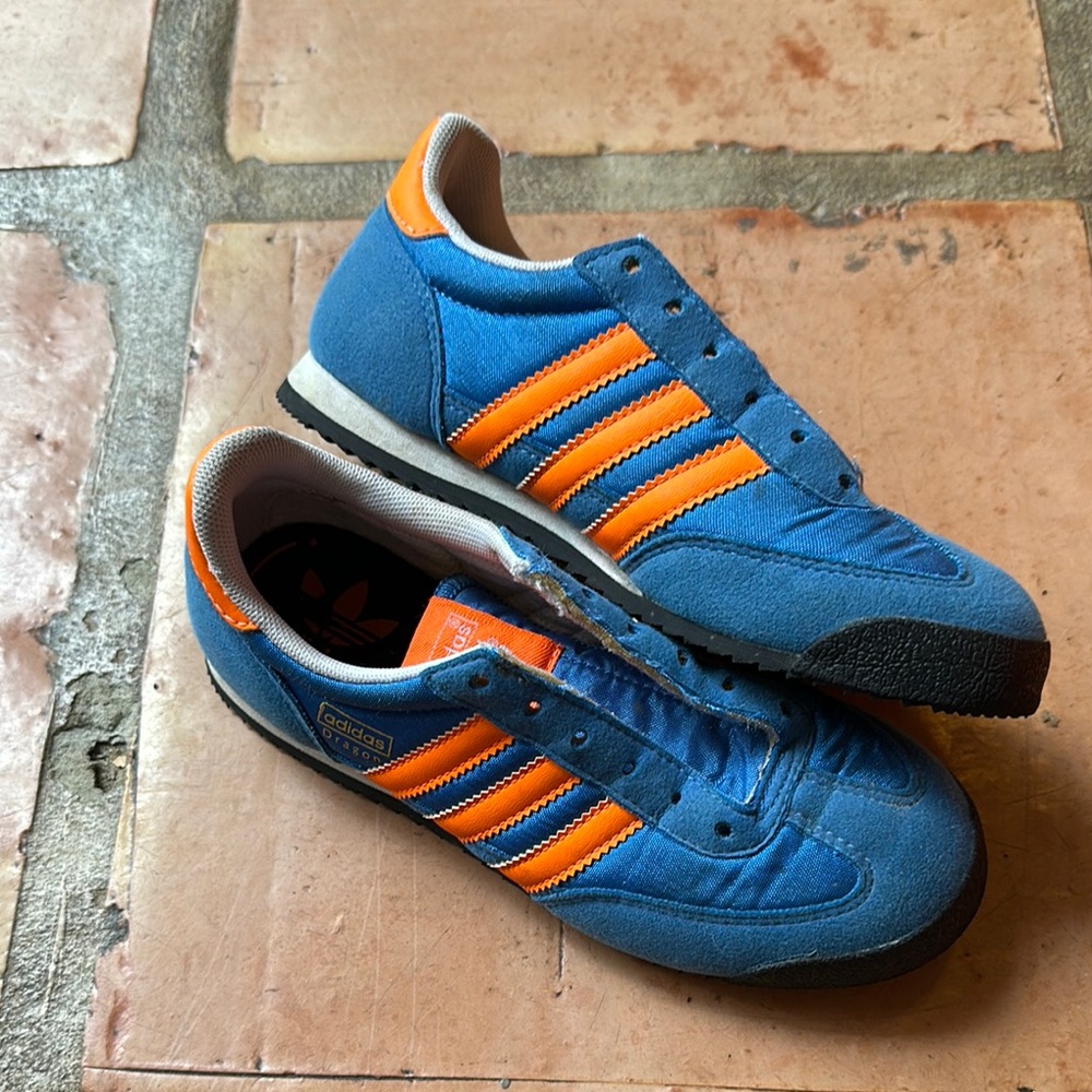 adidas Blue and Orange Sneakers